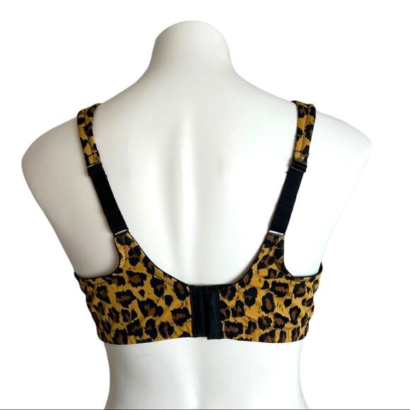 Leading Lady Bra The Brigitte Leopard Full Coverage Wirefree Molded Padded 52B - Picture 10 of 10
